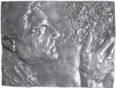1982, Pilinszky János dombormű, bronz