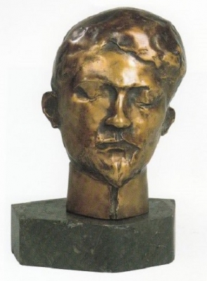 1982, Petőfi portré, bronz, márványtalapzattal