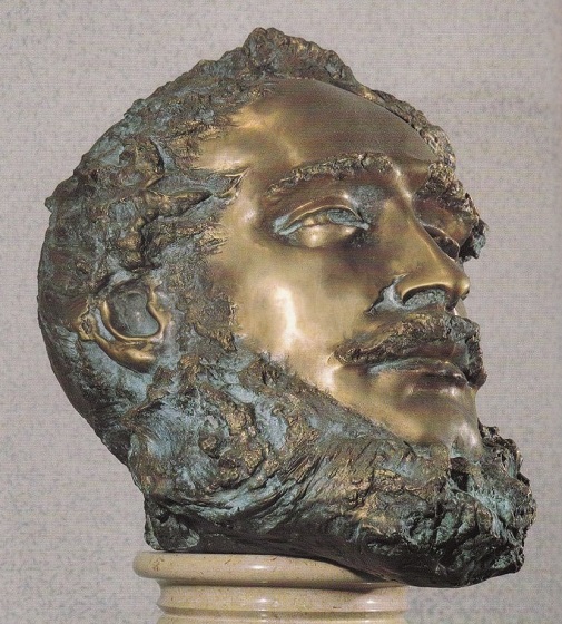 1991 Kossuth Lajos, bronz, márványoszlopos