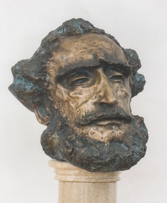 1991, Gróf Széchenyi István, bronz, oszlopos