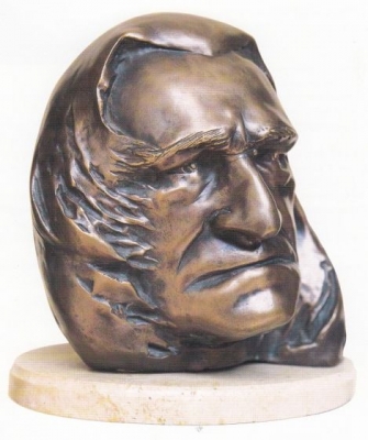 1995, Liszt Ferenc portré, bronz